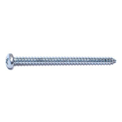 Monster Fastener Zinc Plated Steel Phillips Pan Head Sheet Metal Screws