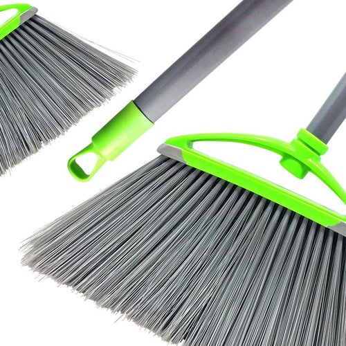 Power Clean Large Professional Angle Broom with 4' Handle - Modern