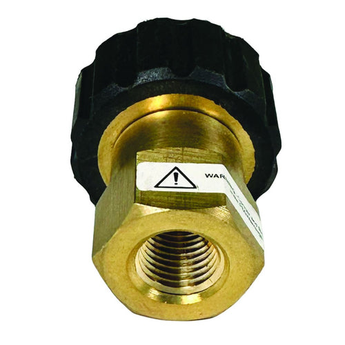 BluBird Blu Shield 1/4 Female Pipe Thread x Female Metric Pressure Washer Adapter