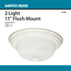 Satco 60-6004 2 LT - 11 Flush Fixture