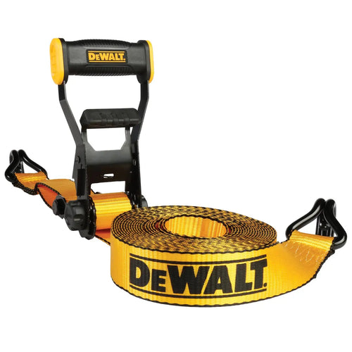 DeWalt 2 x 27' Heavy-Duty RATCHET Tie-Down Strap 10,000 LB Break Strength