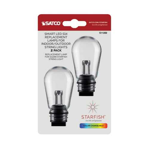 Satco S11289 1S14/LED/RGBW/12V/SF/2PK