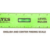 Great Neck Mayes 10742 Polystyrene Level Rule (12 Inch)