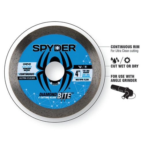 Spyder 4 Wet/Dry Continuous Diamond Saw Blade Diamond Bite™