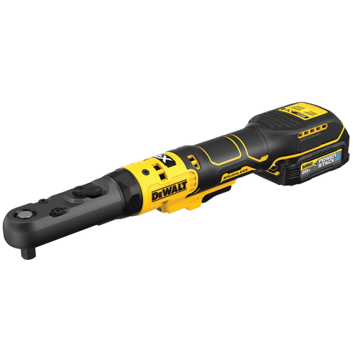 DeWalt 20V MAX* XR® Brushless Cordless 3/8-in & 1/2-in Sealed Head Ratchet with (1) POWERSTACK™ Battery