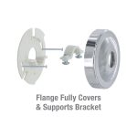 Danco Shower Arm Bracket Stabilizer in Chrome