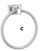 Hardware House LLC Sunset Collection Satin Nickle Towel Ring (L 5.91 by W 6.44)