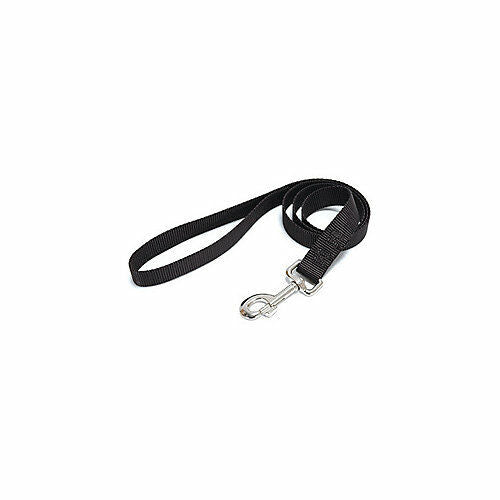 Leather Brothers Single Ply Nylon Lead 3/4 x 4 ft. Black (3/4 x 4', Black)