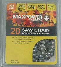 MaxPower 20 78 DL .050 Gauge 3/16 LOW-KICKBACK Replacement Saw Chain (20)