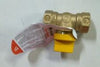 B & K Industries Gas Ball Valve Forged Brass | Italian One Piece Body | Tee Handle 1/2