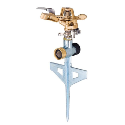 METAL PULSATING SPRINKLER WITH STEP SPIKE (85 FOOT DIAM)