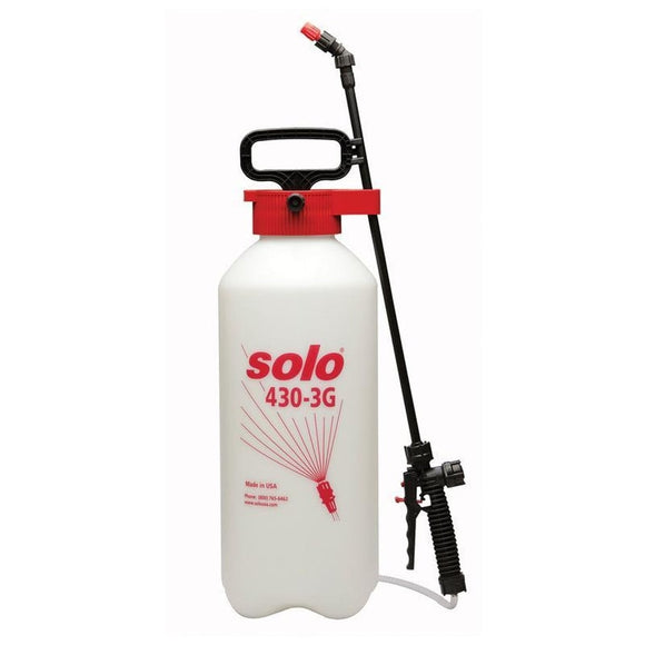 SOLO FARM & LANDSCAPE HANDHELD SPRAYER (3 GAL, WHITE/RED)