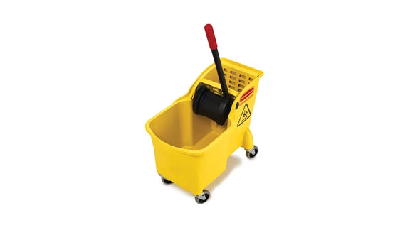 Rubbermaid Tandem™ 31 Qt Bucket Combo, Yellow (31 quart, Yellow)