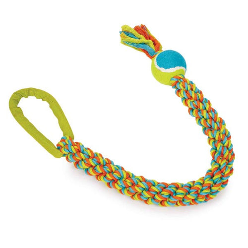 Boss PetEdge Chomper Tug dog toy with Ballistic Nylon Handle Dog Toy