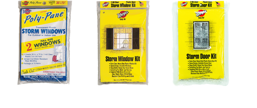 Warp Brothers 36'' X 72 Poly Pane Tape Storm Window Kit