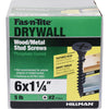 Fas-N-Tite Smart Thread Drywall Screws #6 X 1-1/4 - 5lb Box (#6 X 1-1/4)